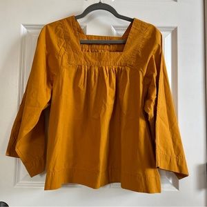 Madewell Mustard Yellow Blouse